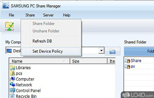 Samsung manager for pc